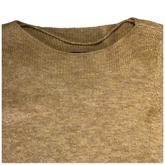 Vera Moda Balloon Sleeve Knit Sweater Dress  in Wheat Size Small (Fits like a M) - Picture 12 of 16